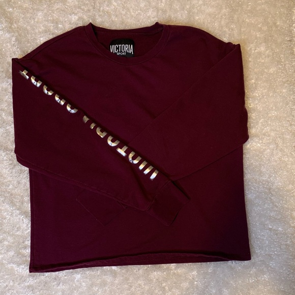 Maroon Victoria’s Secret Sport Sweatshirt/Pullover - Picture 4 of 6